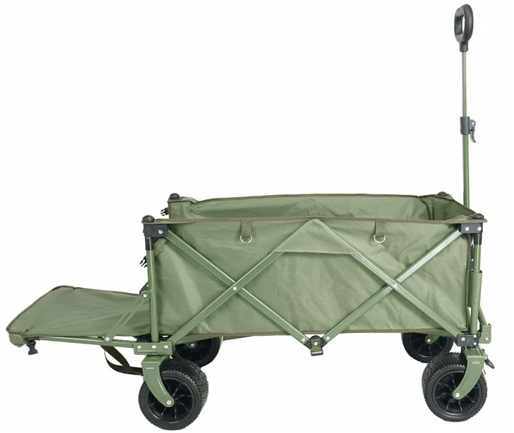 Collapsible Terrain Folding Wagon With Back Tailgate