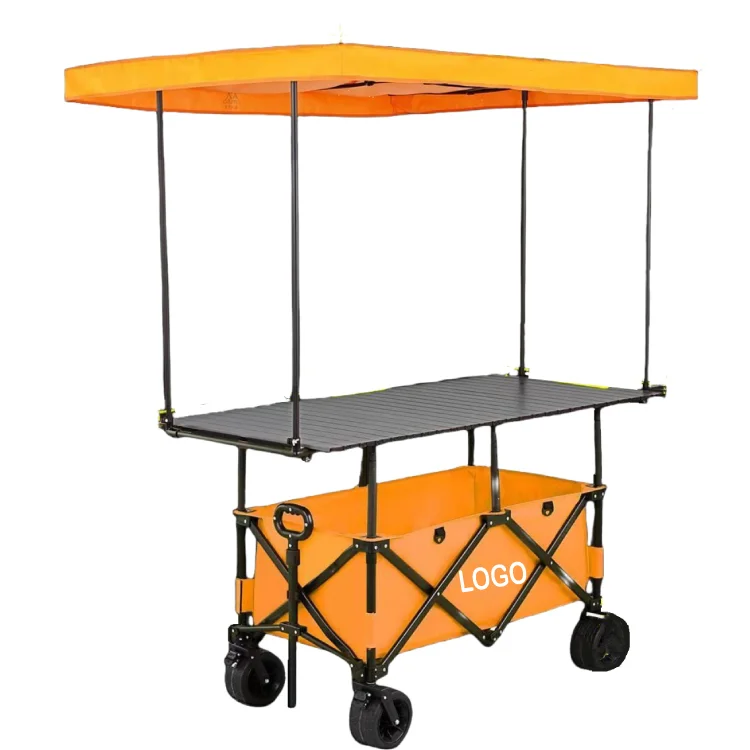 Outdoor Collapsible Canopy Wagon With Table suppliers