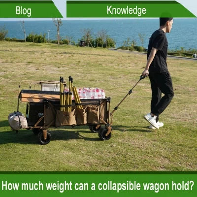 How much weight can a collapsible wagon hold?