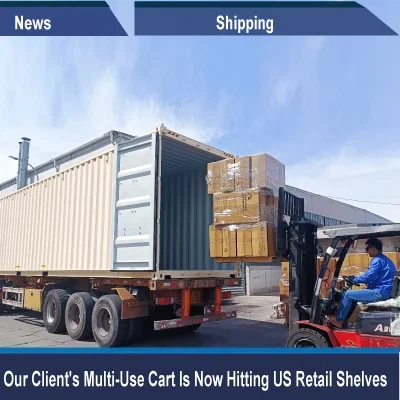 Our Client's Multi-Use Cart Is Now Hitting USA Retail Shelves
