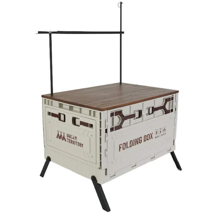 50L Collapsible Camping Box With Detachable Bracket