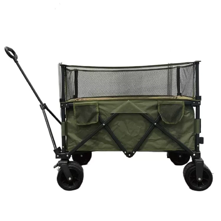 Large Collapsible Wagon Carts With Adjustable Extended Height