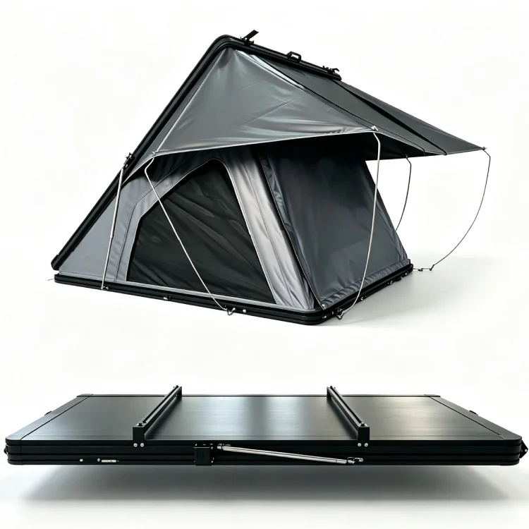Ultra-Thin Lightweight Aluminum Wedge Rooftop Tent